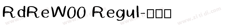 RdReW00 Regul字体转换